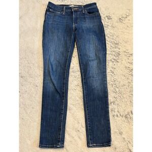 Levi's 711 Jeans Women's 26 Skinny Dark Wash Blue Denim Stretch Casual